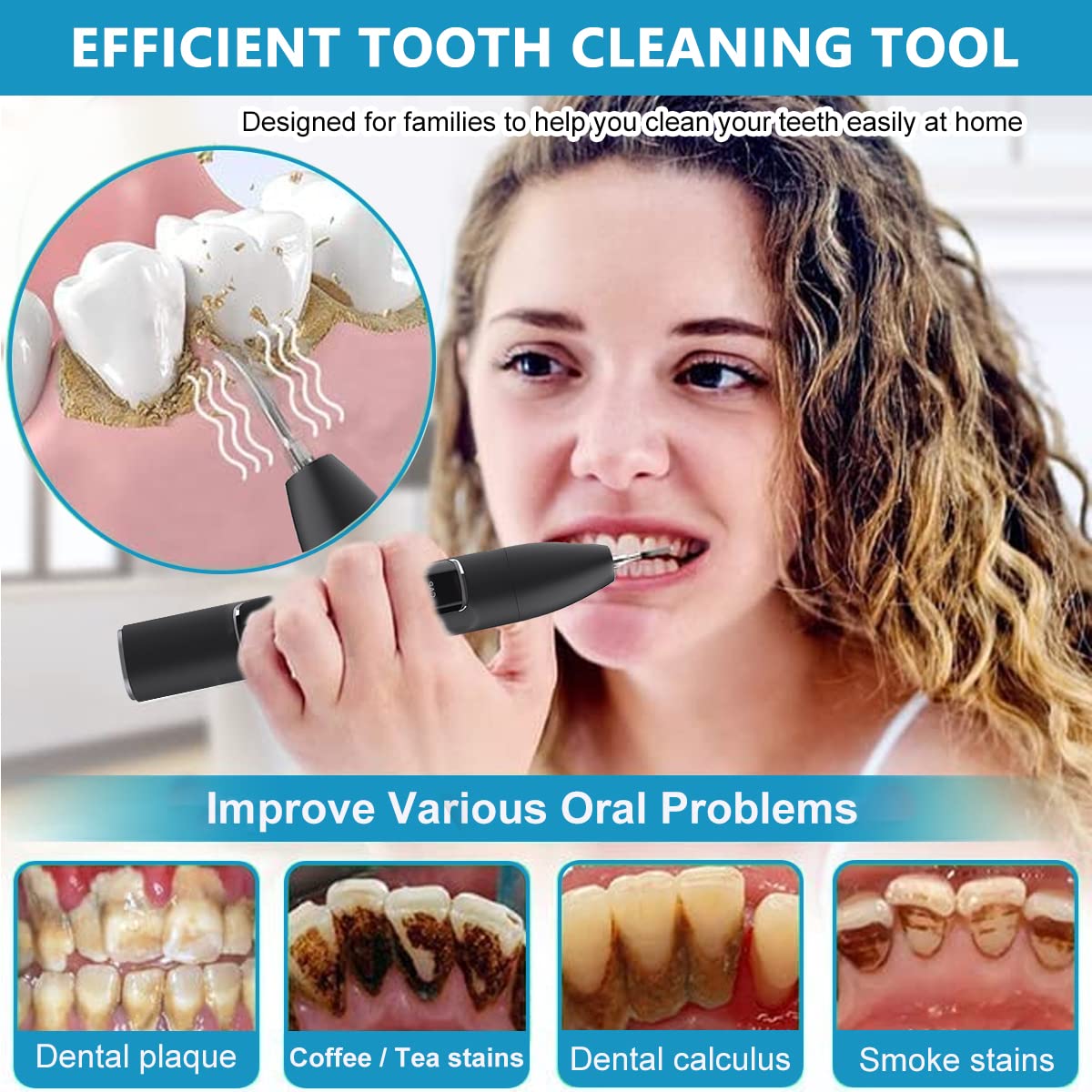 HANNEA Ultrasonic Plaque Remover Electric Plaque Remover with 480P Camera, 3 Working Modes, Cordless Electric Plaque Remover with 2 Bits and Oral Mirror, Remove Teeth Stain Tartar Plaque HANNEA Ultrasonic Plaque Remover Electric Plaque Remover with 480P Camera, 3 Working Modes, Cordless Electric Plaque Remover with 2 Bits and Oral Mirror, Remove Teeth Stain Tartar Plaque